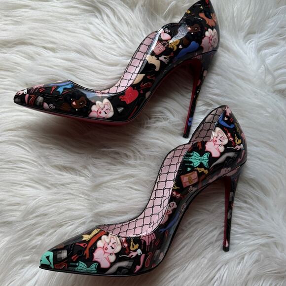 NWT•Christian Louboutin X Dr Bored Limited Edition Hot Chick 100 Pumps Size: 37 - Picture 8 of 13